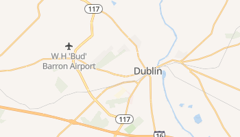 Dublin, Georgia map