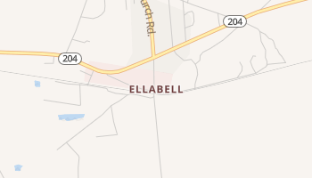 Ellabell, Georgia map