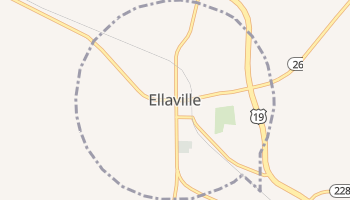 Ellaville, Georgia map