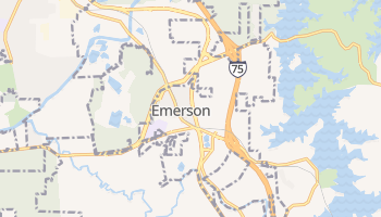 Emerson, Georgia map