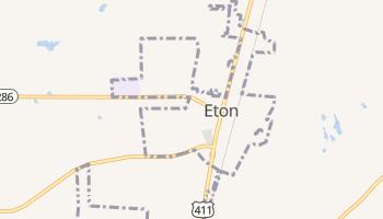 Eton, Georgia map