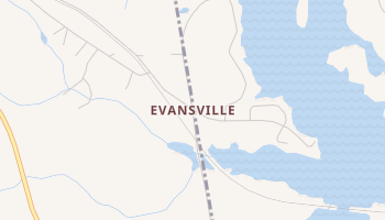 Evansville, Georgia map