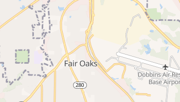 Fair Oaks, Georgia map