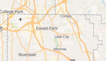 Forest Park, Georgia map