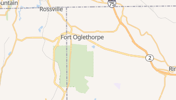 Fort Oglethorpe, Georgia map