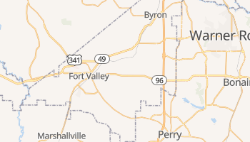 Fort Valley, Georgia map