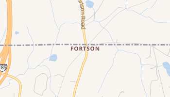 Fortson, Georgia map