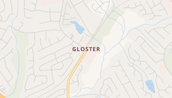 Gloster, Georgia map