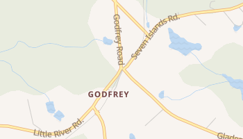 Godfrey, Georgia map