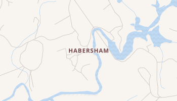 Habersham, Georgia map