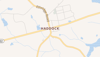 Haddock, Georgia map
