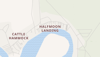 Halfmoon Landing, Georgia map