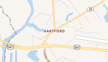 Hartford, Georgia map