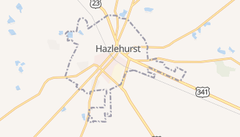 Hazlehurst, Georgia map