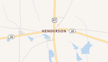 Henderson, Georgia map