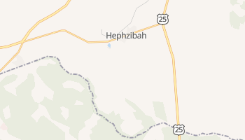 Hephzibah, Georgia map