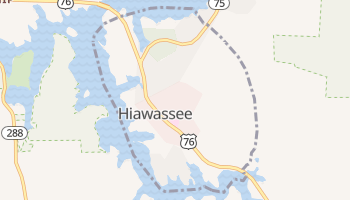 Hiawassee, Georgia map