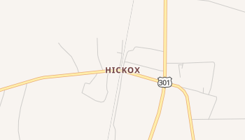 Hickox, Georgia map