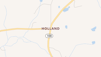 Holland, Georgia map