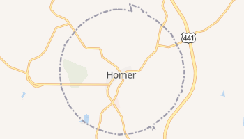Homer, Georgia map