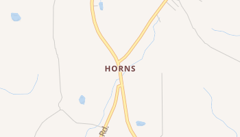 Horns, Georgia map