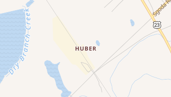 Huber, Georgia map