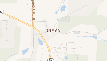 Inman, Georgia map