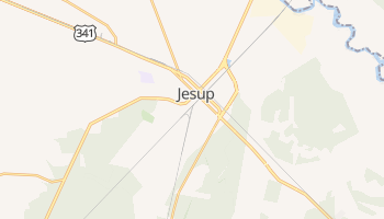 Jesup, Georgia map