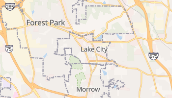 Lake City, Georgia map