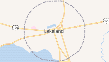 Lakeland, Georgia map