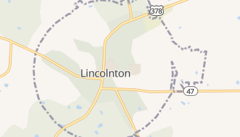 Lincolnton, Georgia map