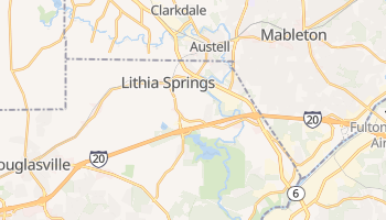 Lithia Springs, Georgia map