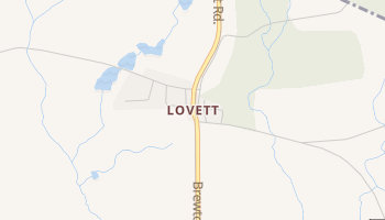 Lovett, Georgia map