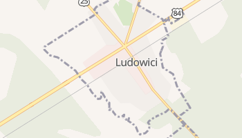 Ludowici, Georgia map