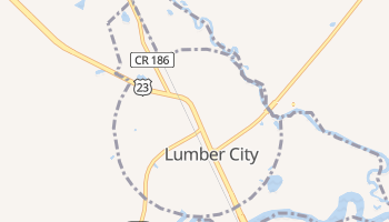 Lumber City, Georgia map