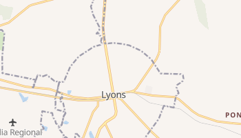 Lyons, Georgia map