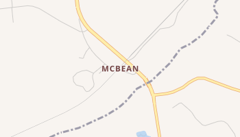 McBean, Georgia map