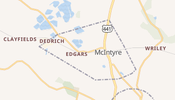 McIntyre, Georgia map