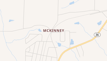 McKinney, Georgia map