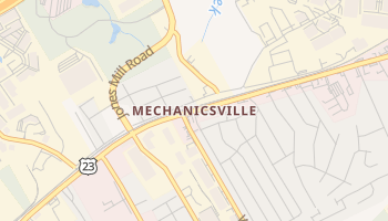 Mechanicsville, Georgia map