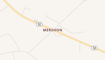 Mershon, Georgia map