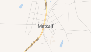 Metcalf, Georgia map