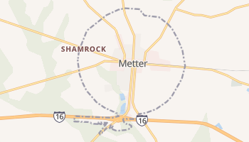 Metter, Georgia map