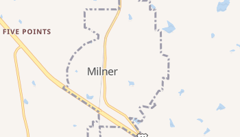 Milner, Georgia map
