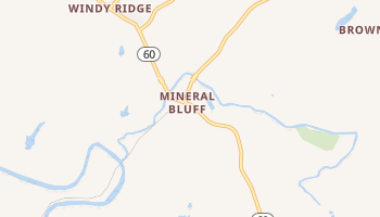 Mineral Bluff, Georgia map