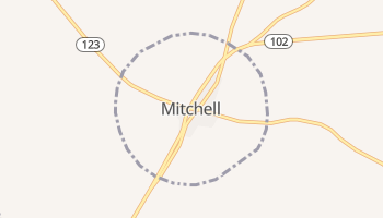 Mitchell, Georgia map