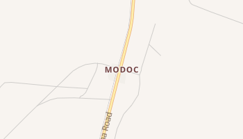 Modoc, Georgia map