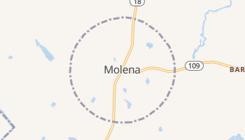 Molena, Georgia map