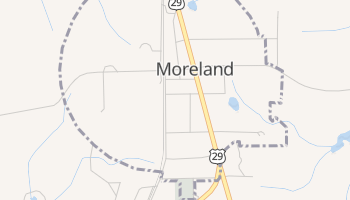 Moreland, Georgia map