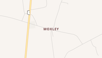 Moxley, Georgia map
